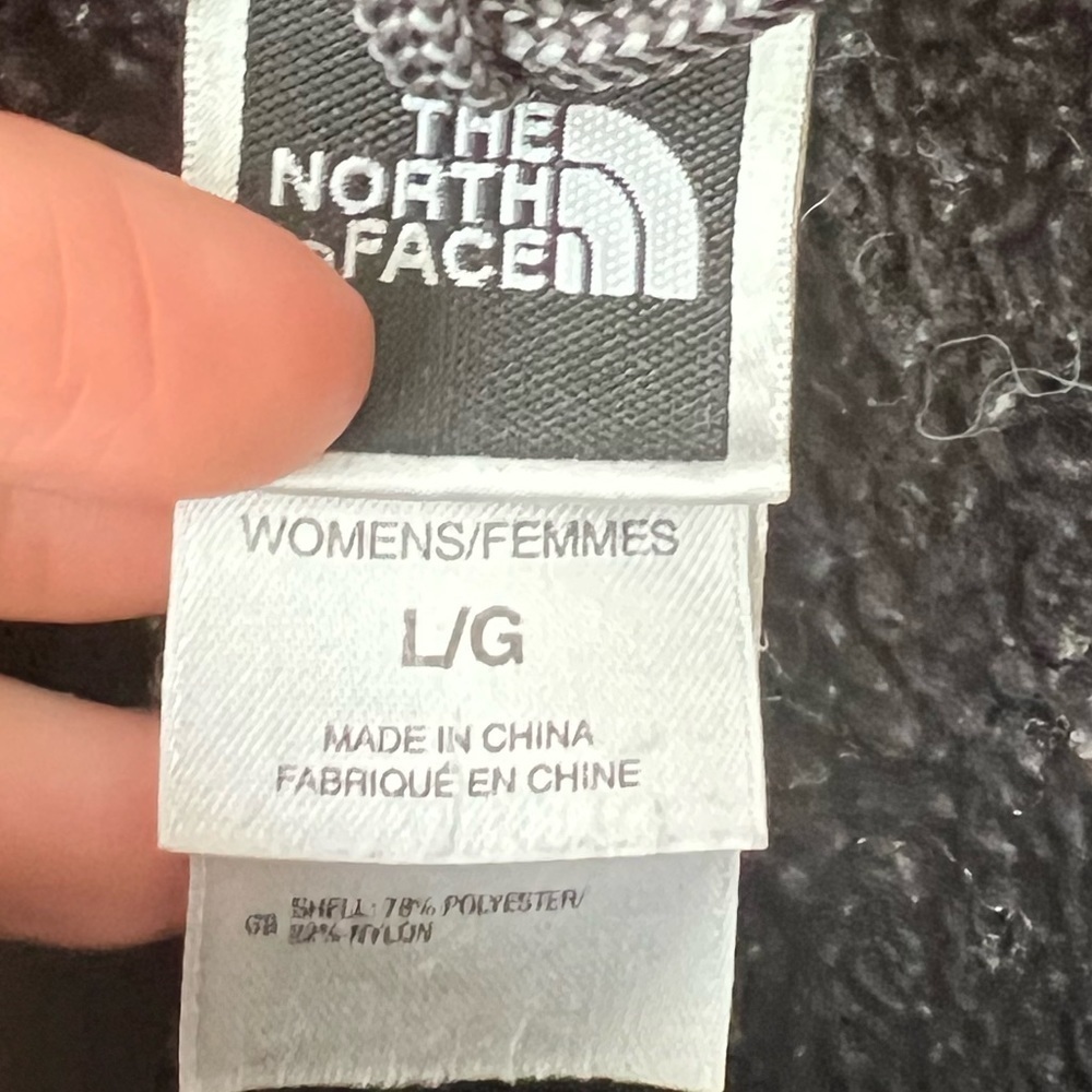The North Face Women’s Black Fleece Jacket Size Large - Picture 6 of 6